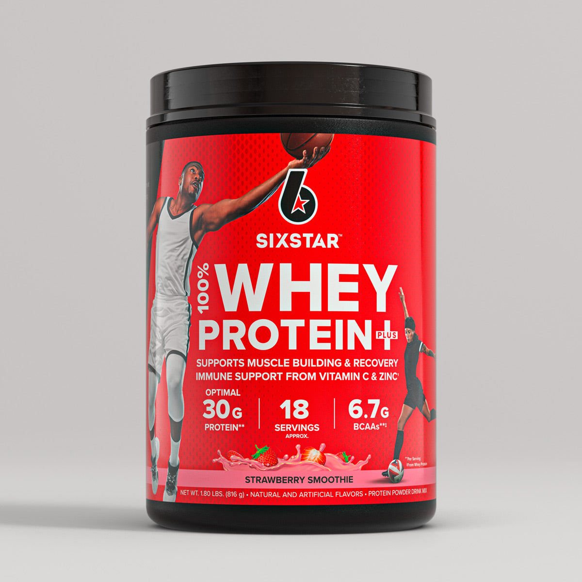 100% Whey Protein Plus - Strawberry Smoothie
